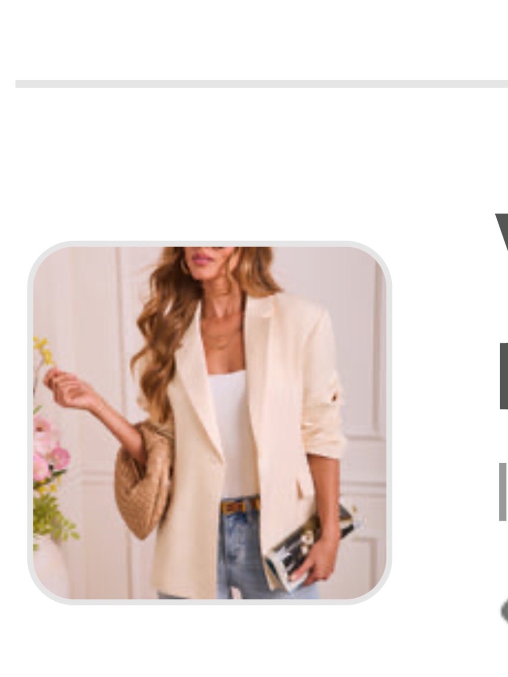 VICI Varra Cinched Oversized Blazer